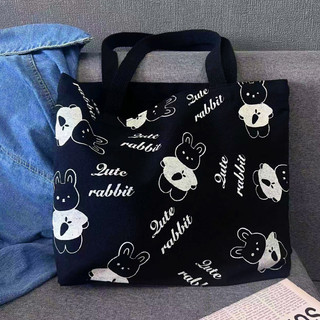 Túi Vải Canvas Thời Trang Trắng Đen Đơn Giản Cho Nam Và Nữ MEILI STORE