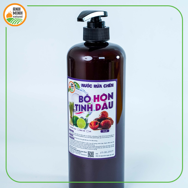 Nước Rửa Bát Chiết Xuất Bồ Hòn, Chanh, Sả Anh Minh -1 lit, 2lit, 5 lít