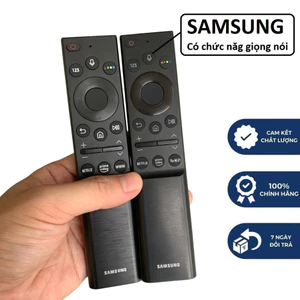 Điều khiển tivi Samsung giọng nói chính hãng Việt Nam theo TV, Remote tv samsung dòng AU đời 2021 - Hàng mới 100%