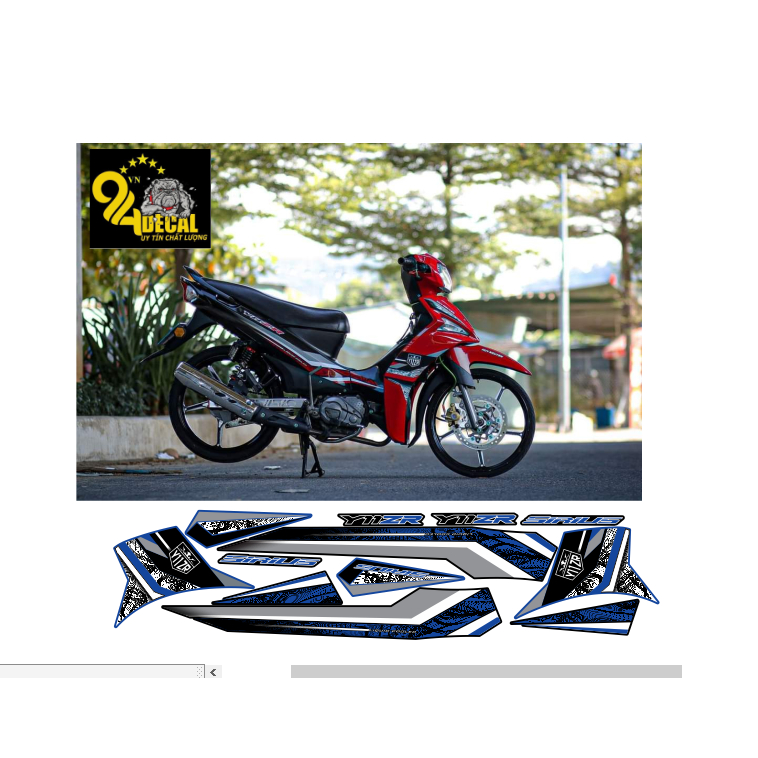 tem rời YAMAHA SIRUIS F1 cao cấp đa dạng màu sắc
