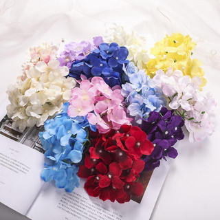 Chùm Đầu bông Cẩm Tú cầu 13cm gồm nhiều bông nhỏ - Hoa lụa cao cấp, hoa giả