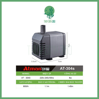 Máy Bơm Bể Cá Atman AT 301s/302s/303s/304s/305s/306s - Máy Bơm Nước Hồ Cá Siêu Êm