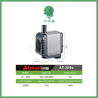 Máy Bơm Bể Cá Atman AT 301s/302s/303s/304s/305s/306s - Máy Bơm Nước Hồ Cá Siêu Êm