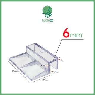 Giá Đỡ Nắp Bể Cá Mica - Sử Dụng Cho Bể Cá Cảnh Thủy Sinh - Các Size Kính 6/8/10/12mm