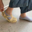 Tất lười nữ cổ ngắn vintage Chất liệu sợi Cotton và len màu lấy ý tưởng bầu trời đêm đơn giản