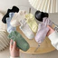 Tất lười nữ cổ ngắn vintage Chất liệu sợi Cotton và len màu lấy ý tưởng bầu trời đêm đơn giản