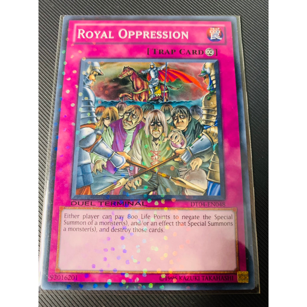 Thẻ bài Yugioh: Royal Oppression - DT04-EN048 - Duel Terminal Rare ...