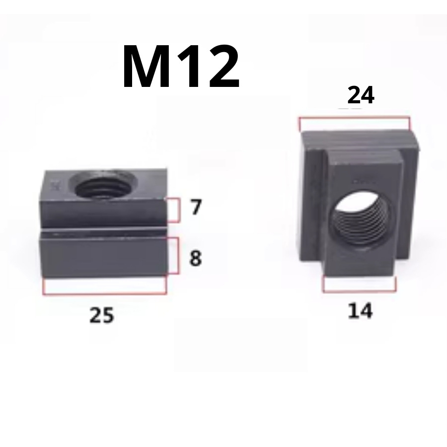 Đai ốc rãnh chữ T, Ê cu siết,ốc chữ T M10,M12,M14,M16 ,M18 cho bàn phay ...