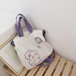 Túi Vải Canvas Thời Trang Họa Tiết Màu Sắc Cute MEILI STORE
