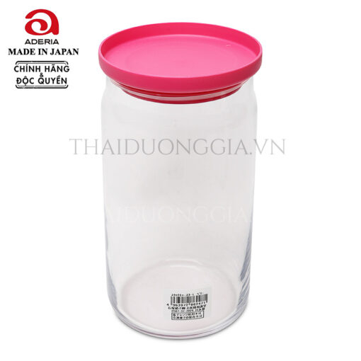 Lọ, hũ thủy tinh nắp silicon 1090ml Nhật Bản Aderia M-6247