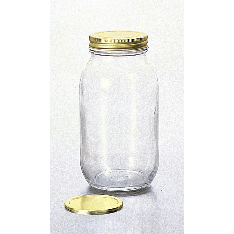Lọ, hũ thủy tinh hai lớp nắp hợp kim 900ml Nhật Bản Aderia M-6657 | Thái Dương Gia