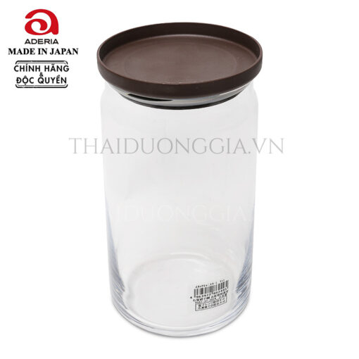 Lọ, hũ thủy tinh nắp silicon 1090ml Nhật Bản Aderia M-6249 | Thái Dương Gia