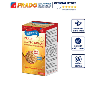 Viên Uống Prado Natto Kinase Hỗ Trợ Giảm Mỡ Máu - Giảm Nguy Cơ Xơ Vữa Động Mạch