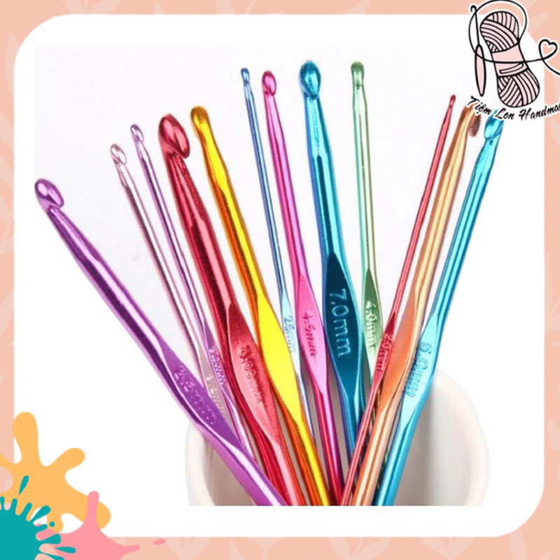 Que móc len size 2mm-10mm | Shopee Việt Nam