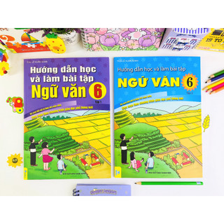 Sách - Combo 2 cuốn Hướng Dẫn Học Và Làm Bài Tập Ngữ Văn 6 -  Kết Nối - ndbooks
