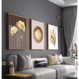 Bộ Tranh Treo Tường Decor Tráng Gương Phong Cách Bắc Âu Treo Phòng Khách Phòng Làm Việc. Tặng Kèm Đinh Treo H3