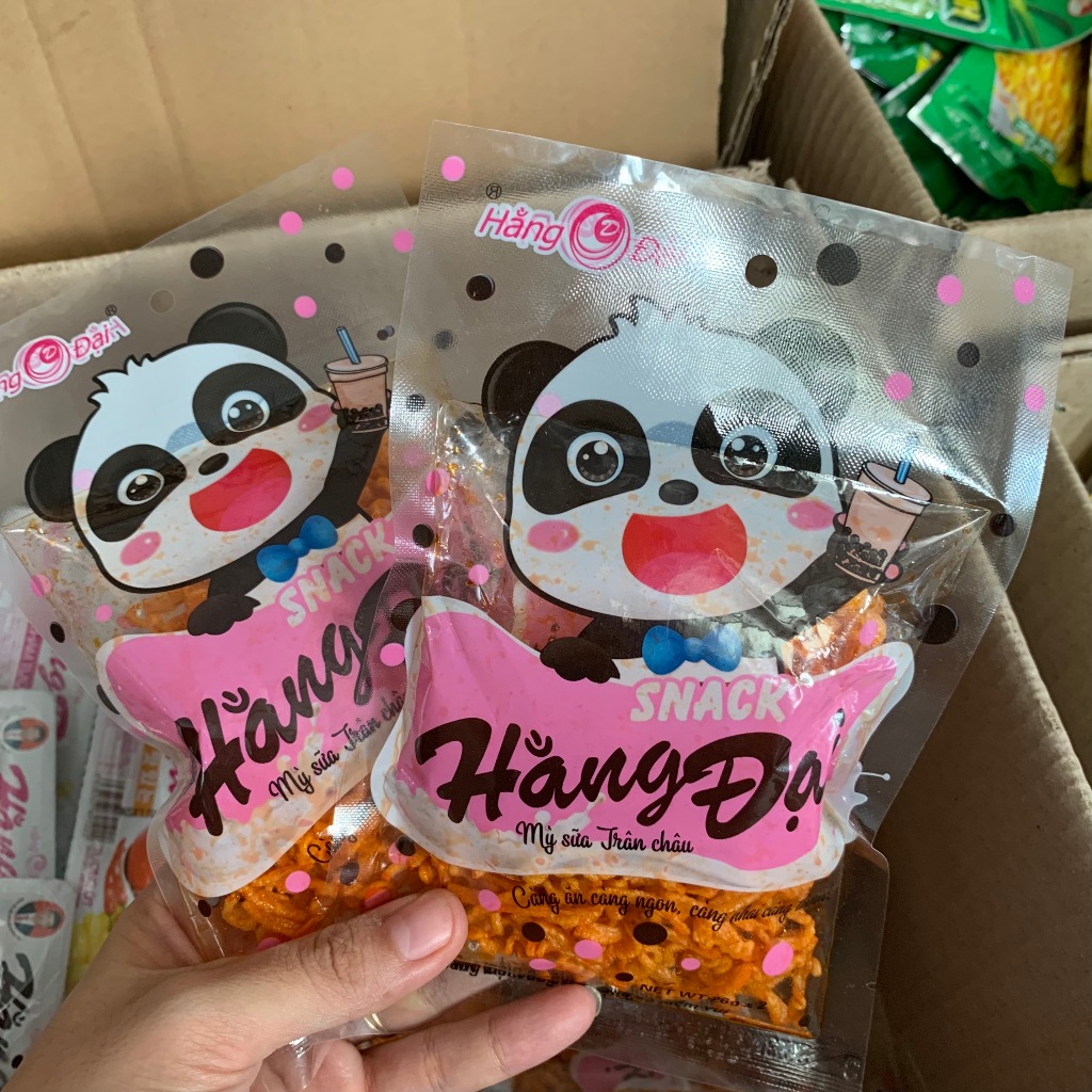 Combo 10 Gói Snack Mỳ Sữa Trân Châu Hằng Đại - Đồ Ăn Vặt Cổng Trường