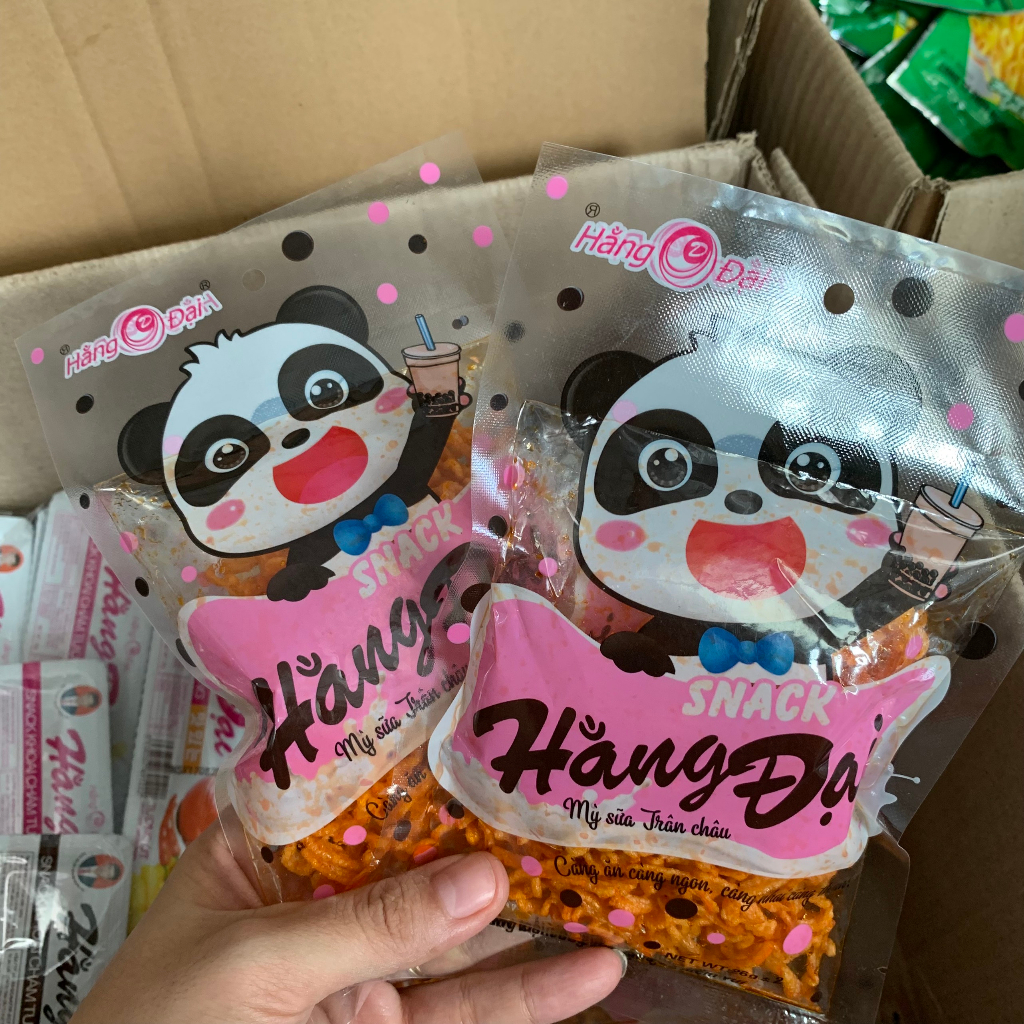 Combo 10 Gói Snack Mỳ Sữa Trân Châu Hằng Đại - Đồ Ăn Vặt Cổng Trường