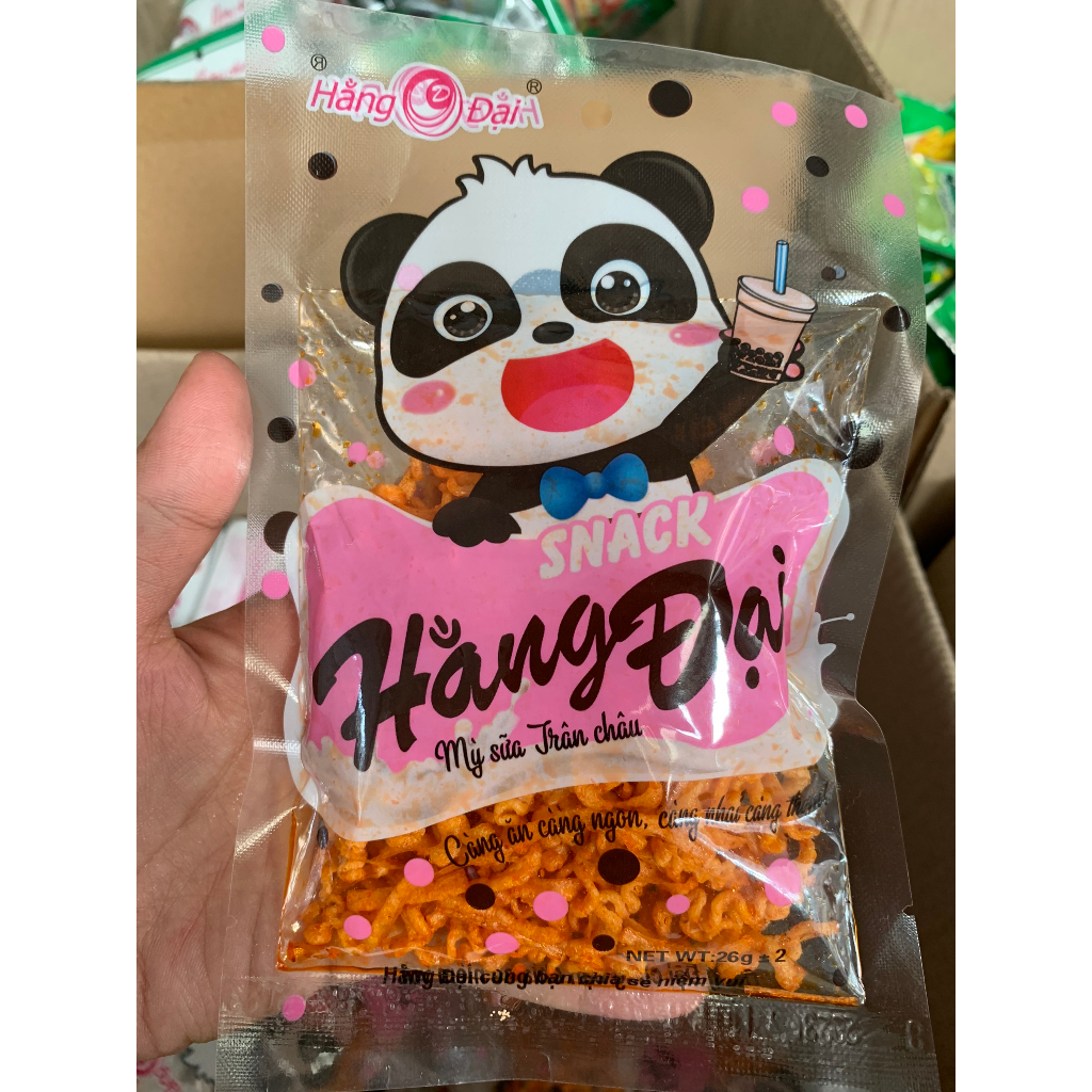 Combo 10 Gói Snack Mỳ Sữa Trân Châu Hằng Đại - Đồ Ăn Vặt Cổng Trường