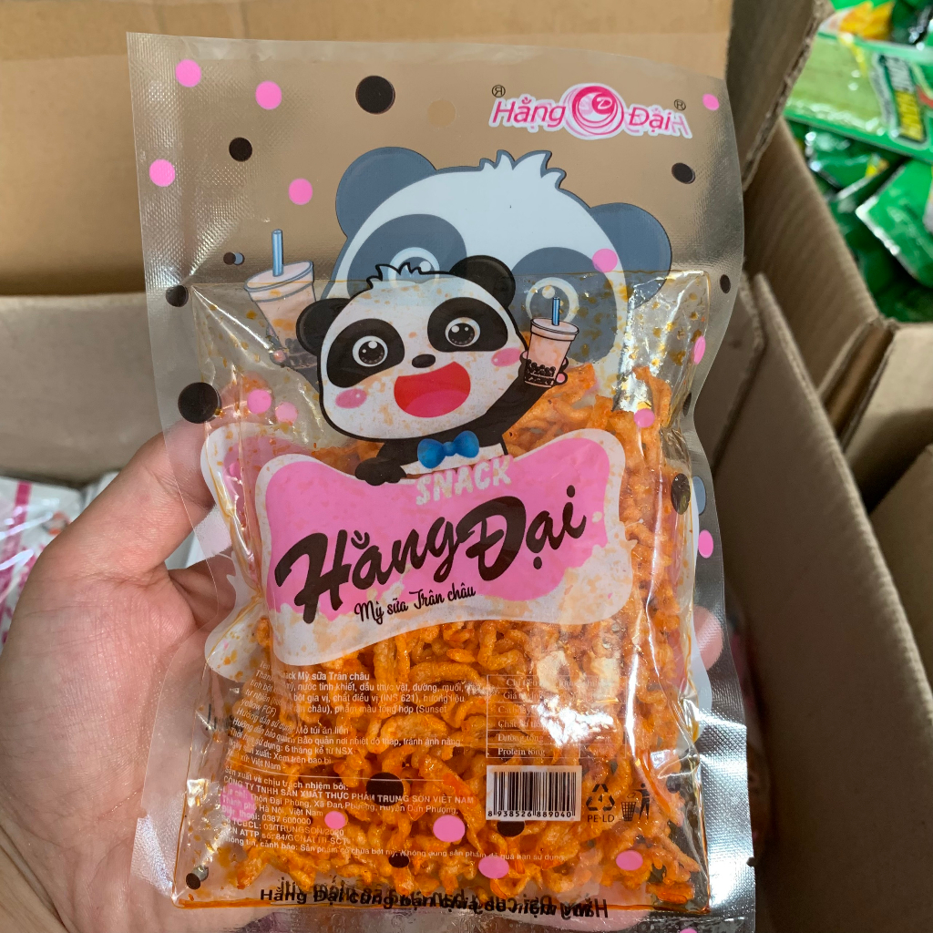 Combo 10 Gói Snack Mỳ Sữa Trân Châu Hằng Đại - Đồ Ăn Vặt Cổng Trường