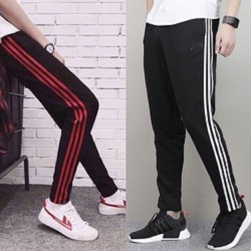 Quần jogger Sport nỉ giới tính  Quần thun dài nam 3 sọc PK1