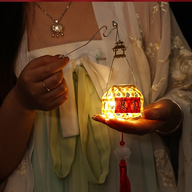 Đèn Lồng Trung Thu Đèn Lồng Tre Đèn Lồng Thỏ Giỏ Tre Đèn Lồng Cá Chép Lồng Đèn Giấy - Đồ Chơi Cho Bé PUKAPI