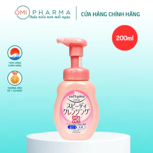 Sữa Rửa Mặt & Tẩy Trang Dạng Bọt Làm Sạch Nhanh Softymo Kose Nhật Bản (200 ml)