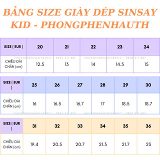 [CHÍNH HÃNG] Giày dép Sinsay cho bé trai, bé gái Authentic - PHỒNG PHỀNH