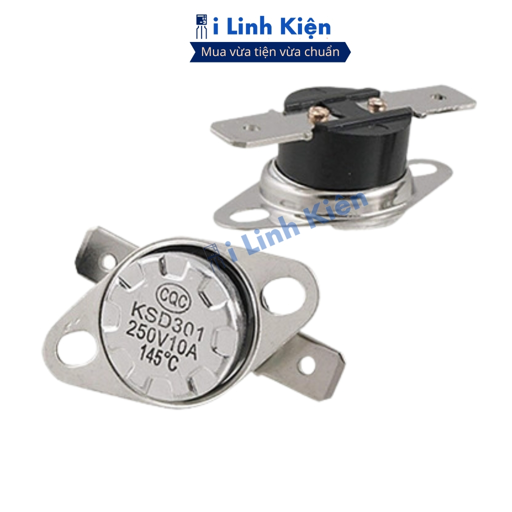 Rơ le nhiệt Relay KSD301 10A 250V thường đóng từ 40-175 độ chính hãng ilinhkiien