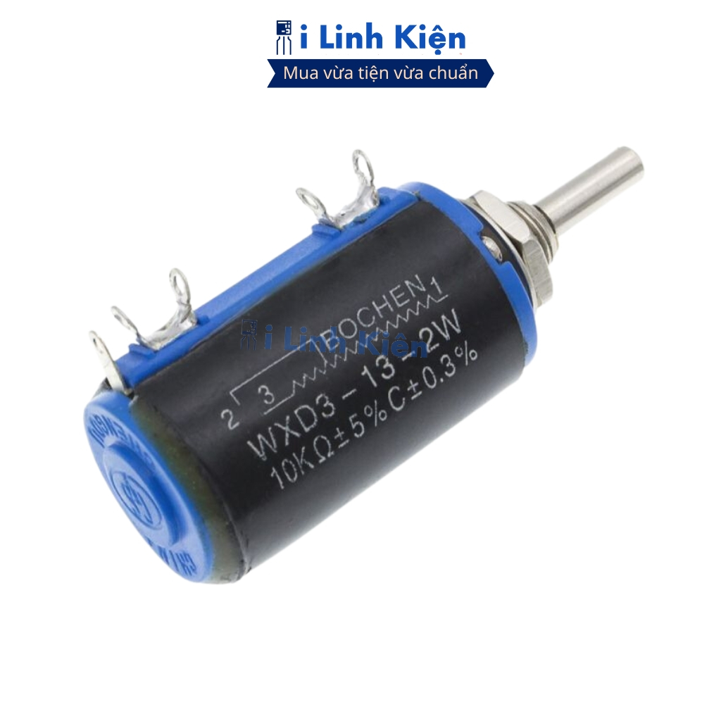 Chiết áp đơn WXD3-13-2W 3.3K - 10K xoay nhiều vòng chất lượng ilinhkien