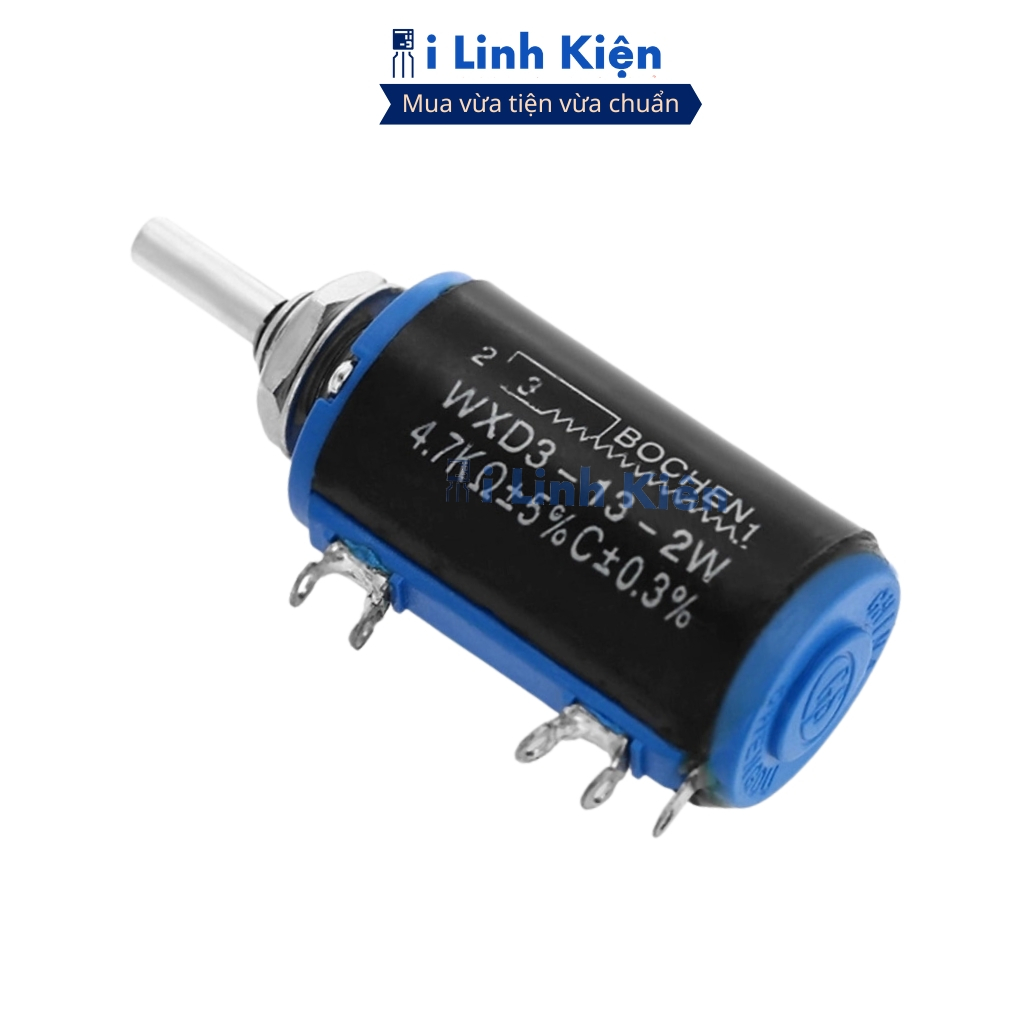 Chiết áp đơn WXD3-13-2W 3.3K - 10K xoay nhiều vòng chất lượng ilinhkien