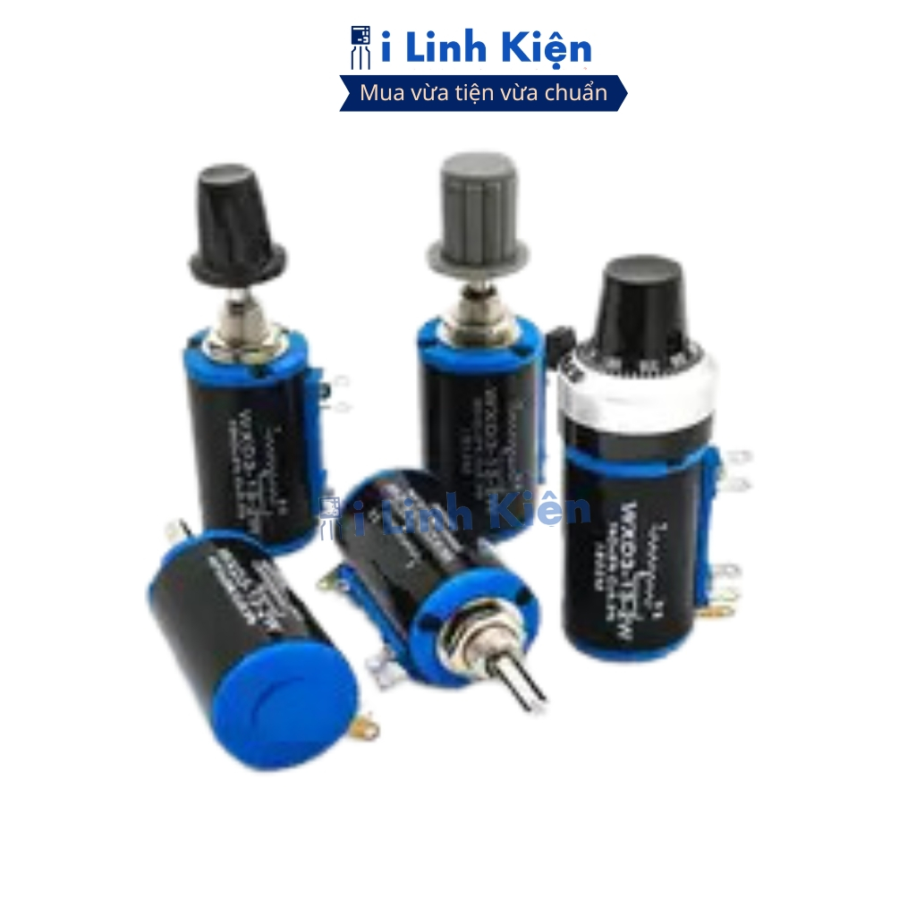 Chiết áp đơn WXD3-13-2W 3.3K - 10K xoay nhiều vòng chất lượng ilinhkien