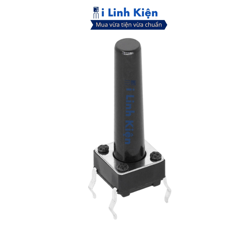 Nút nhấn 4 chân 6x6x5/6/7/8/9/10/12/14/15/17mm tiếp điểm đồng chính hãng ilinhkien.
