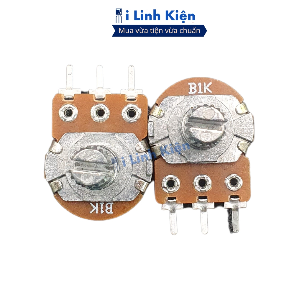Chiết áp đơn WH148 ( Không kèm ốc) 1K/2K/5K/10K/20K/50K/100K/250K/500K 15mm chất lượng cao ilinhkien.