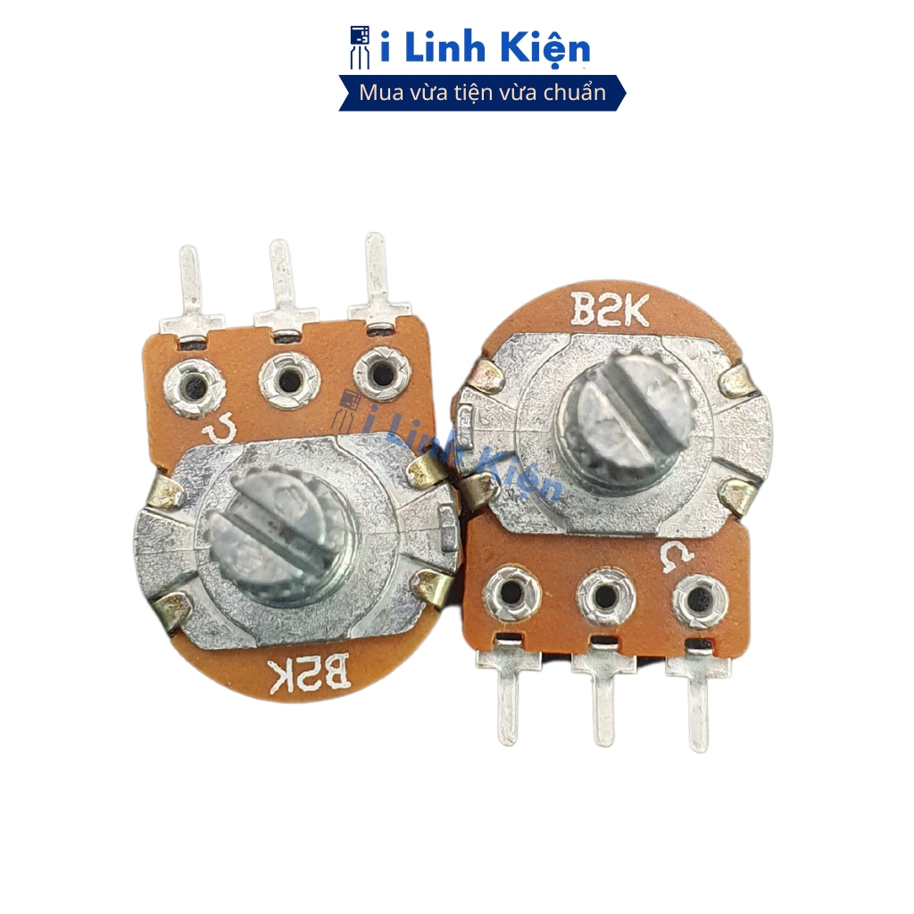 Chiết áp đơn WH148 ( Không kèm ốc) 1K/2K/5K/10K/20K/50K/100K/250K/500K 15mm chất lượng cao ilinhkien.