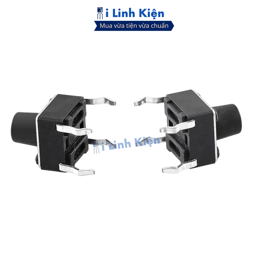 Nút nhấn 4 chân 6x6 đầy đủ các giá trị tiếp điểm đồng chính hãng ilinhkien.
