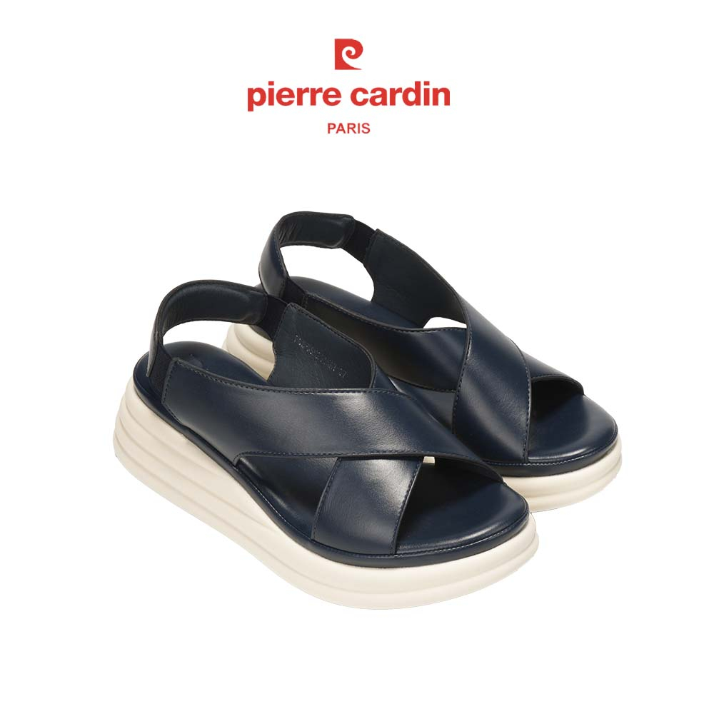 Ảnh Sandal nữ cao cấp Pierre Cardin, chất liệu da mềm mại, thiết kế quai hậu, đế cao 6cm, cực nhe - 257 1
