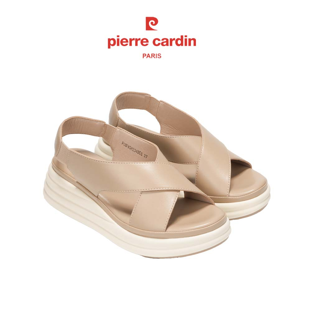 Ảnh Sandal nữ cao cấp Pierre Cardin, chất liệu da mềm mại, thiết kế quai hậu, đế cao 6cm, cực nhe - 257 2