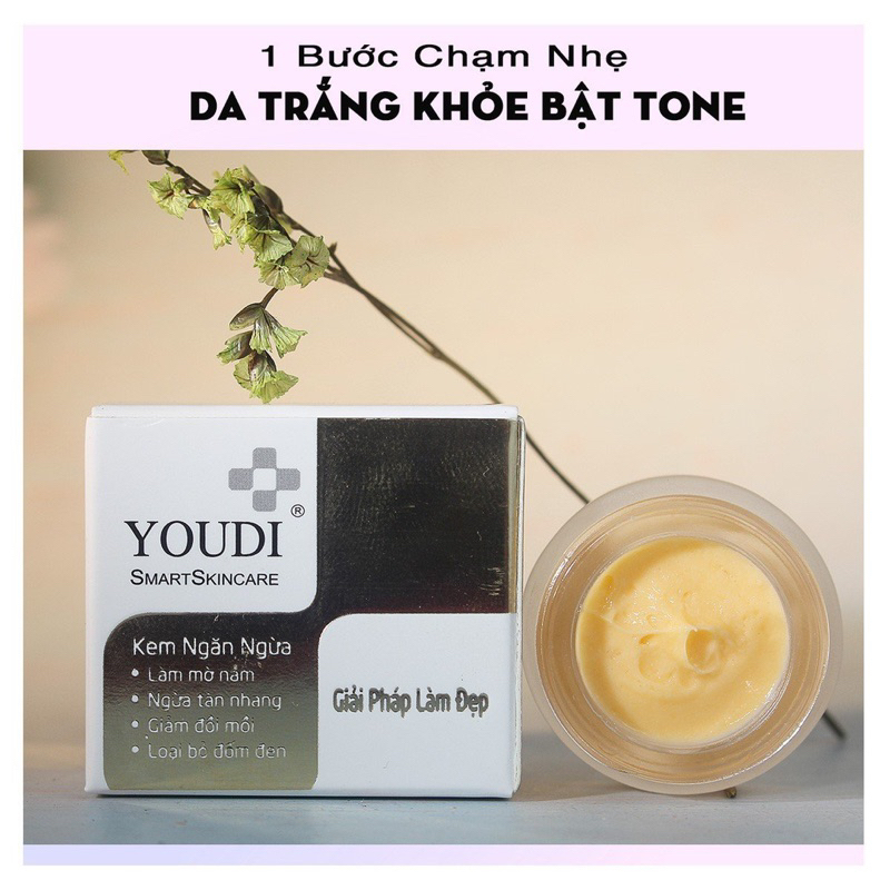Combo Kem giảm nám tàn nhang dưỡng trắng căng bóng da YOUDI 7gam