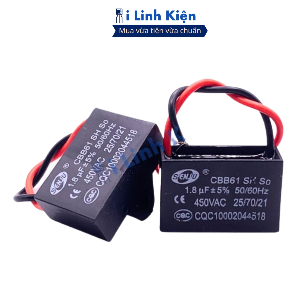 Tụ quạt 1.8uF dây CBB61 loại tốt ilinhkien