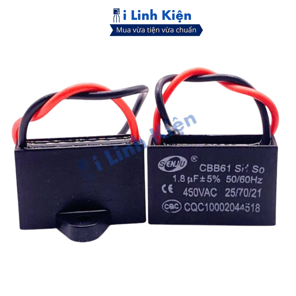 Tụ quạt 1.8uF dây CBB61 loại tốt ilinhkien