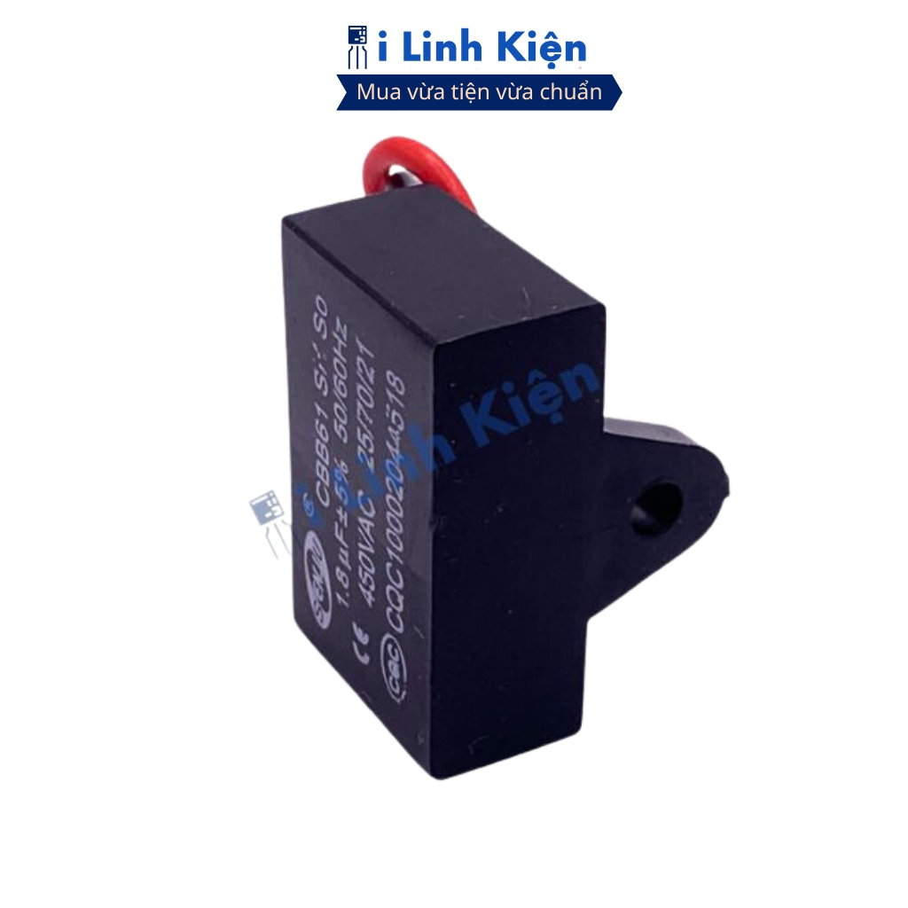 Tụ quạt 1.8uF dây CBB61 loại tốt ilinhkien
