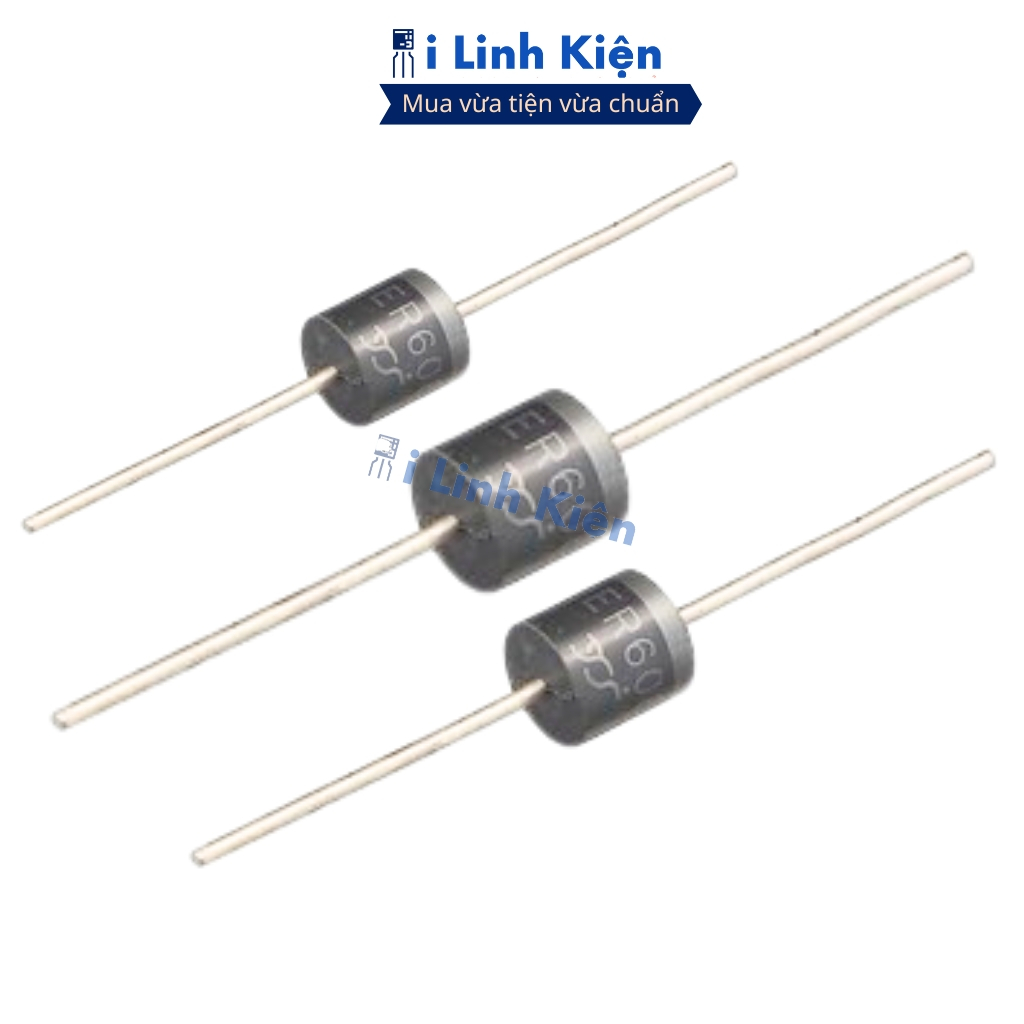 Diode xung HER608 6A 1000V DIP đóng dây chất lượng ilinhkien
