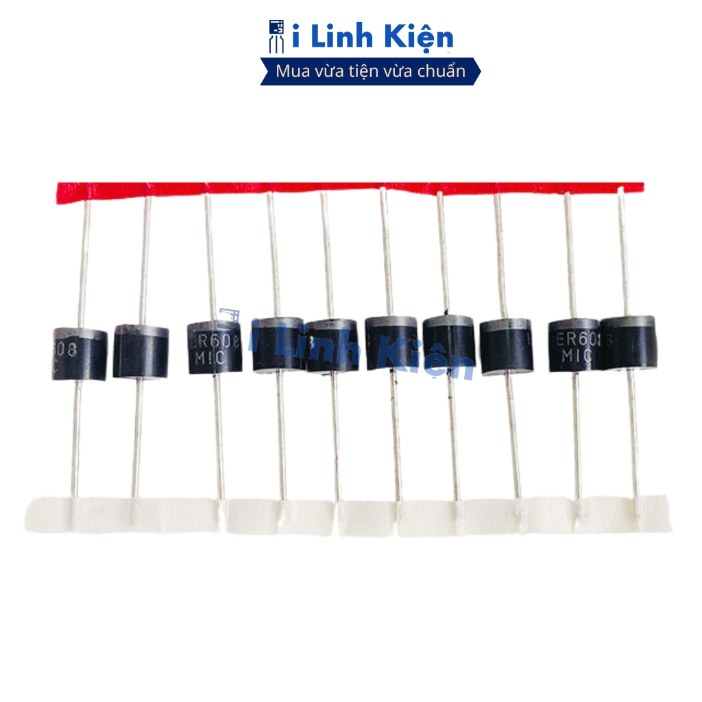 Diode xung HER608 6A 1000V DIP đóng dây chất lượng ilinhkien