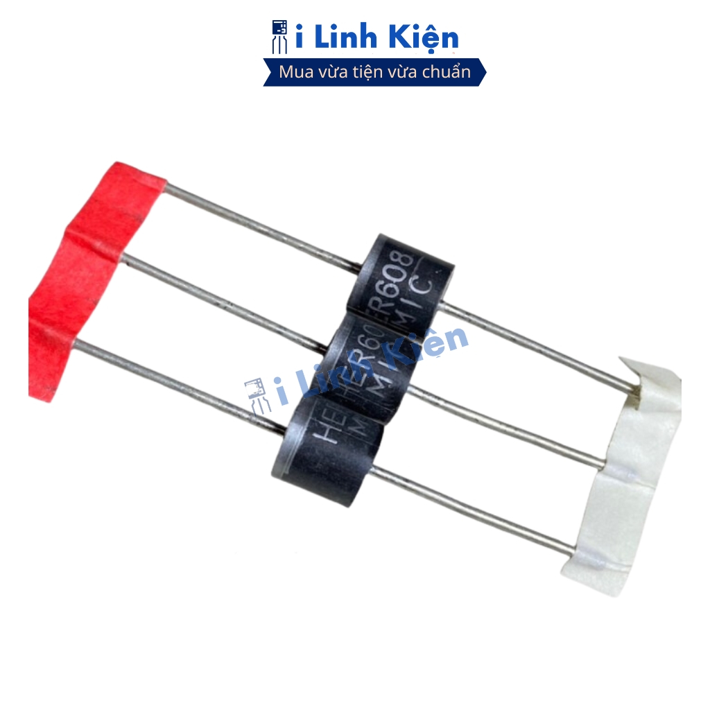 HER608 Diode xung 6A 1000V DIP đóng dây chính hãng ilinhkien