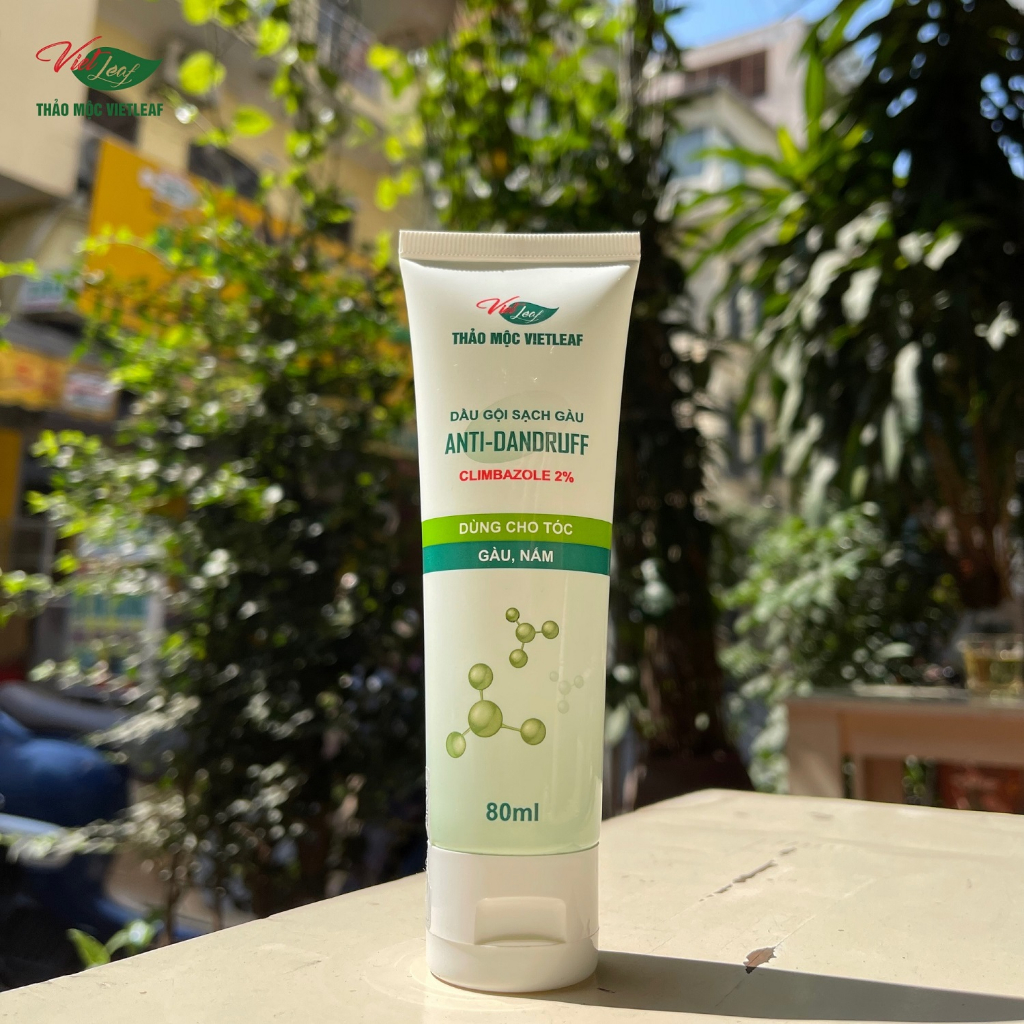 Dầu gội sạch gàu giảm nấm ngứa Thảo Mộc Vietleaf Anti-dandruf 80ml VIETLEAF-DGSG80