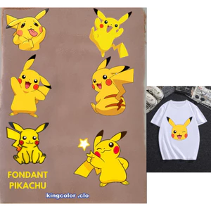 Hình ỦI ép nhiệt,ủi trực tiếp tại nhà bằng bàn là bàn ủi-HÌNH PIKACHU ỦI ÁO ĐẸP -giá KHUYẾN MÃI-THOTRANG-LUCKY
