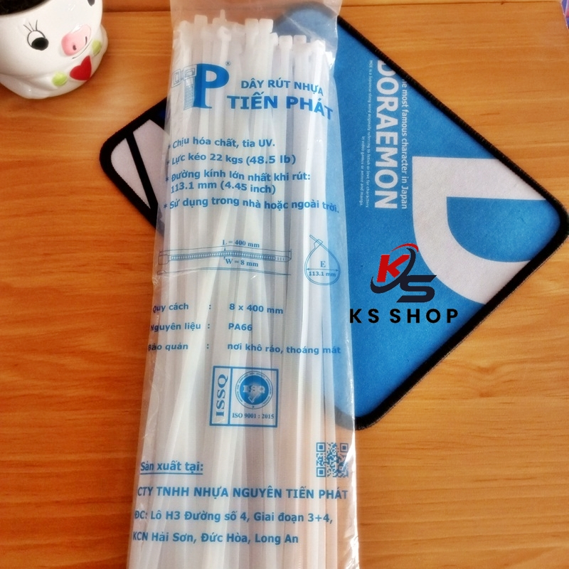 Dây rút nhựa Tiến Phát cỡ lớn 8x400 dùng để buộc đồ vật tiện lợi ...
