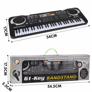 Đàn Piano Cho Bé Đàn Organ Đàn Piano 61 Phím Đàn Organ 61 Phím Đàn 61 Phím Cho Bé Kèm Micro + Dây Cáp Sạc - PUPU HOUSE