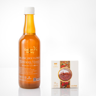 Mật ong rừng hoa xuyến chi golden honey bidens pilosa blossom honey nguyên chất chai 500ml